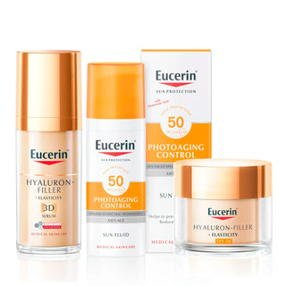 Eucerin Hyaluron Filler Elasticity Anti Aging PACK Serum + Day Cream + Sunscreen