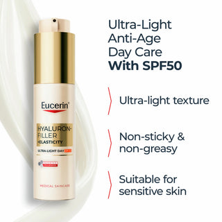 Eucerin Hyaluron-Filler Elasticity Ultra Light Day Cream SPF50 50ml