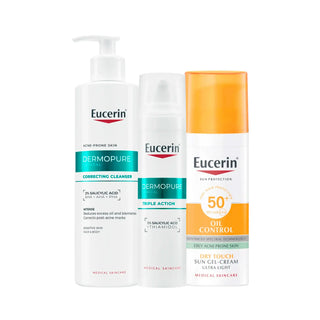 Eucerin DermoPure PACK Oily Skin Cleanser + Serum + Sunscreen