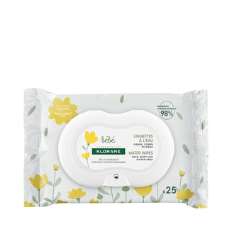 Klorane Baby Cleansing Water Wipes 25 units