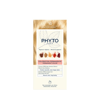 Phyto Permanent Hair Color 10 Extra Light Blonde