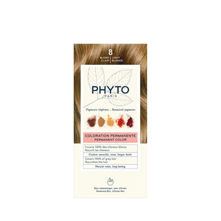 Phytocolor Permanent Hair Color 8 Light Blond