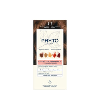 Phyto Permanent Hair Color 5.7 Light Chestnut Brown