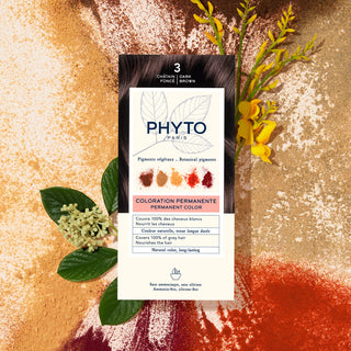 Phyto Permanent Hair Color 3 Dark Brown