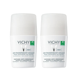 Vichy Deo Sensitive Or Depilated Skin 48h Roll-On 2x50ml