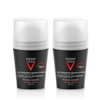 Vichy Homme Extreme Control 72h Anti Perspirant Roll-on 2x50ml