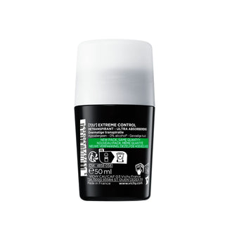 Vichy Homme Deo Extreme Control 72h Roll-on 2x50ml