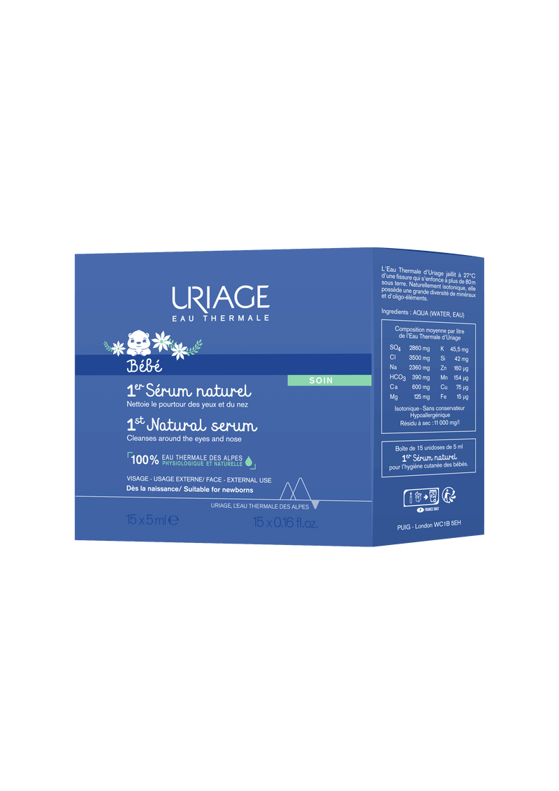 Uriage Bébé Unitedes Natural Physiological Serum 15x5ml