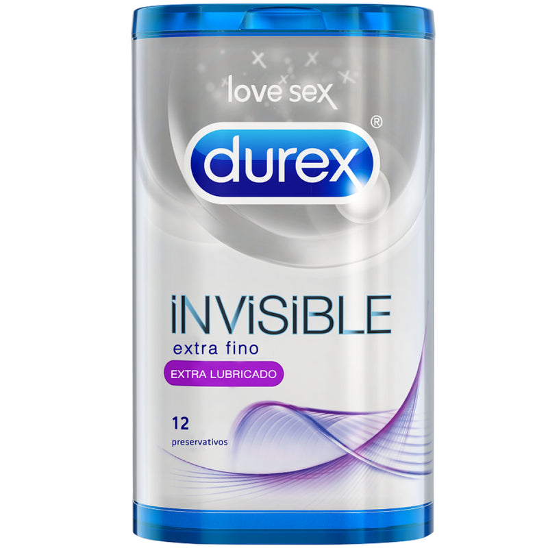 Durex Condoms Invisible Extra Lubricated 12uni