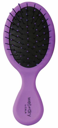 Cala Wet N Dry Mini Hair Brush Dark Purple