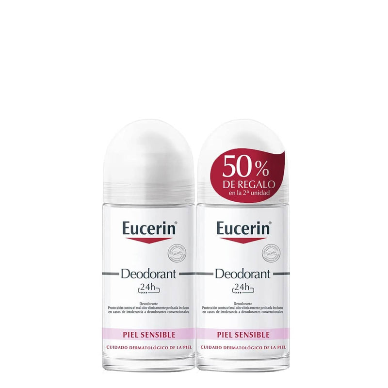 Eucerin Deodorant 24h Roll-on Pack 2 x 50ml