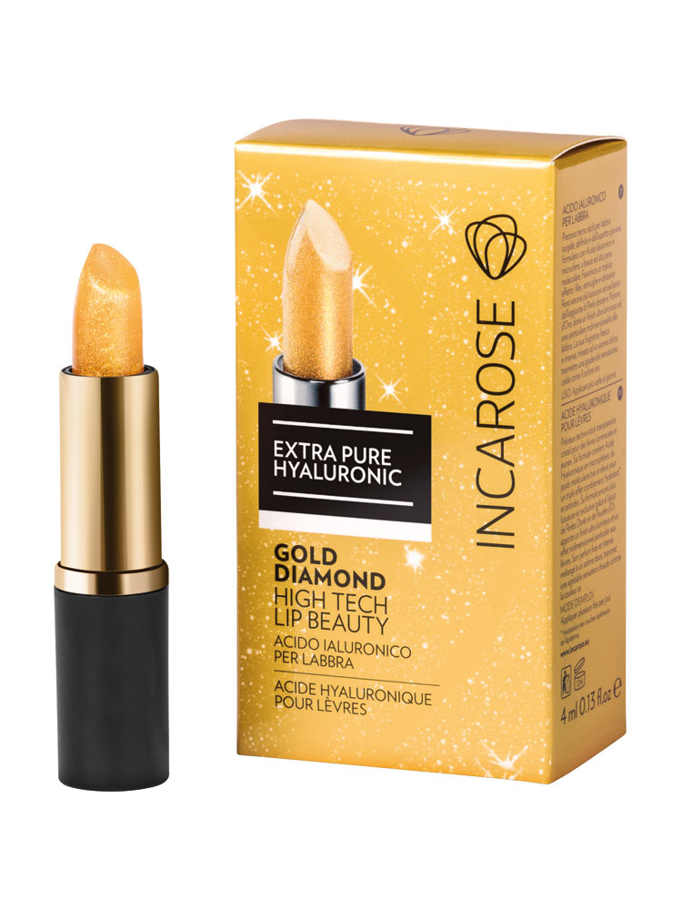 Incarose Diamond Lipstick Gold 4ml