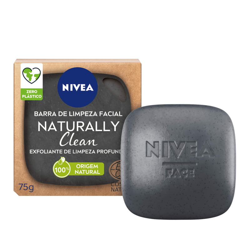 Nivea Naturally Clean Exfoliating Cleansing Bar 75g
