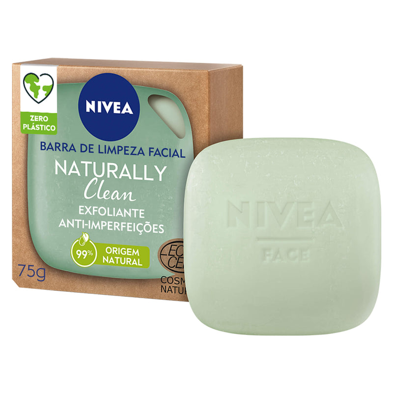 Nivea Naturally Clean Anti-Imperfections Exfoliating Cleansing Bar 75g