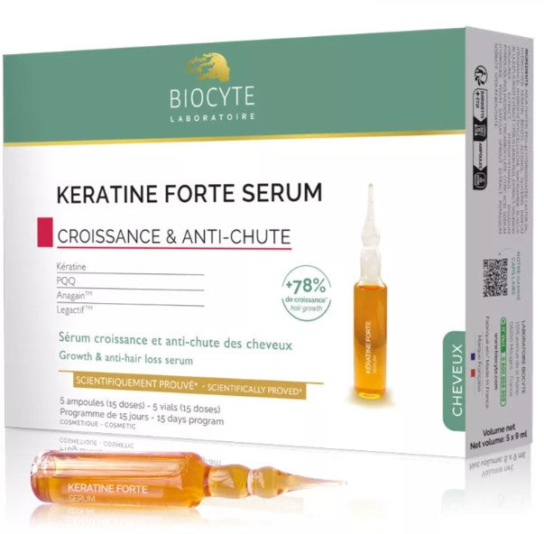 Biocyte Keratine Forte Serum Anti-Hair Loss Ampoules 5X9ml