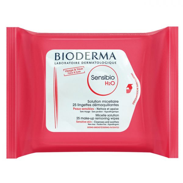 Bioderma Sensibio H2O Sensitive Skin Cleansing Wipes 25 Units