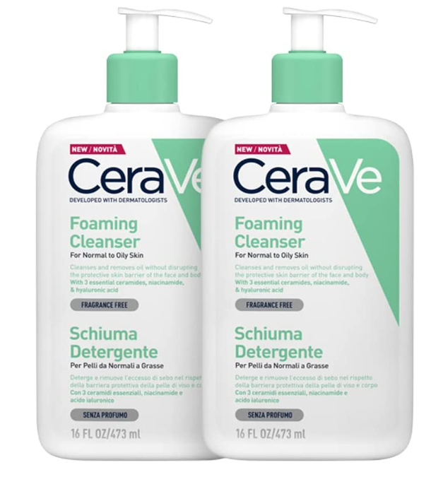 CeraVe Moisturizing Cleansing Foaming Gel 2x473ml