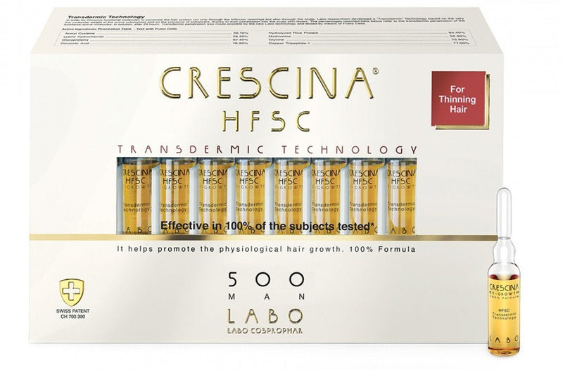 Crescina Transdermic Re-Growth Hfsc Men's Ampoules 500 20 units