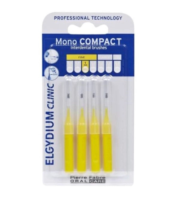 Elgydium Clinic Mono Compact Yellow PB Brush 4 units
