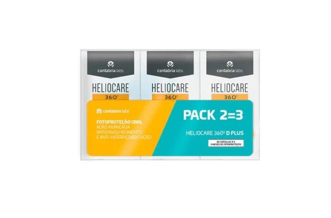 Heliocare 360 Pack 2=3 D Plus Capsules