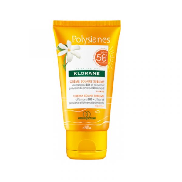 Klorane Sunscreen Polysianes Sublimation Cream SPF50 + 50ml
