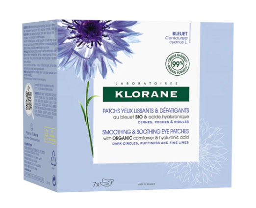 Klorane Smoothing and Soothing Patches with Cyan Bio 2x7 - 7pc