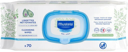 Mustela Dermo-Soothing Wipes Fragranced 70 Units