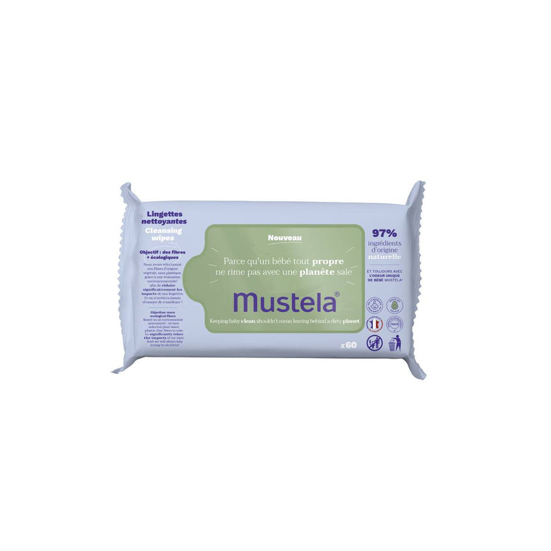 Mustela Natural Fiber Cleaning Wipes 60 Units