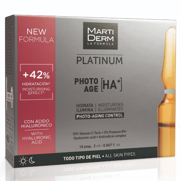 MartiDerm Platinum Photo-Age [HA+] Ampoules 10x2ml
