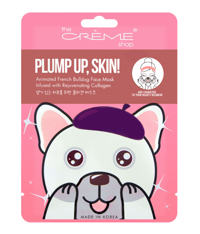 The Cream Shop Plump Up Skin French Bulldog Collagen Infused Mask