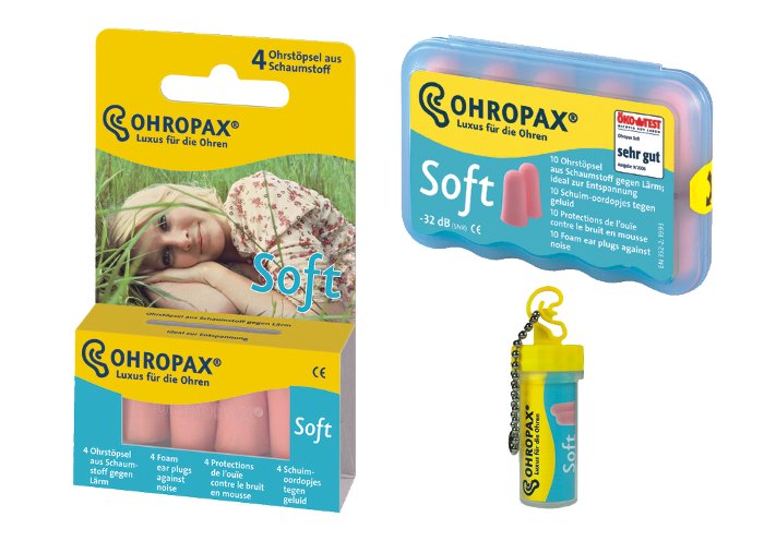 Ohropax Soft Caps Sponge 10 Units