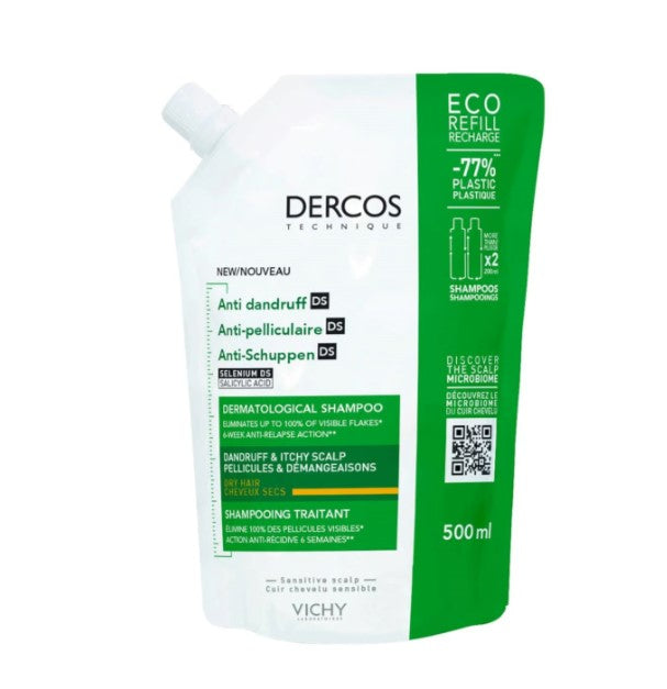 Vichy Dercos Ecorefill Anti-Dandruff Dry Hair 500ml